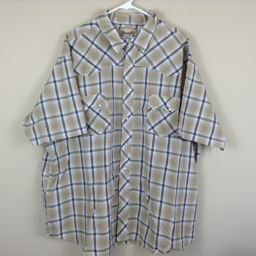Wrangler Western Fashion Pearl Snap Button Shirt